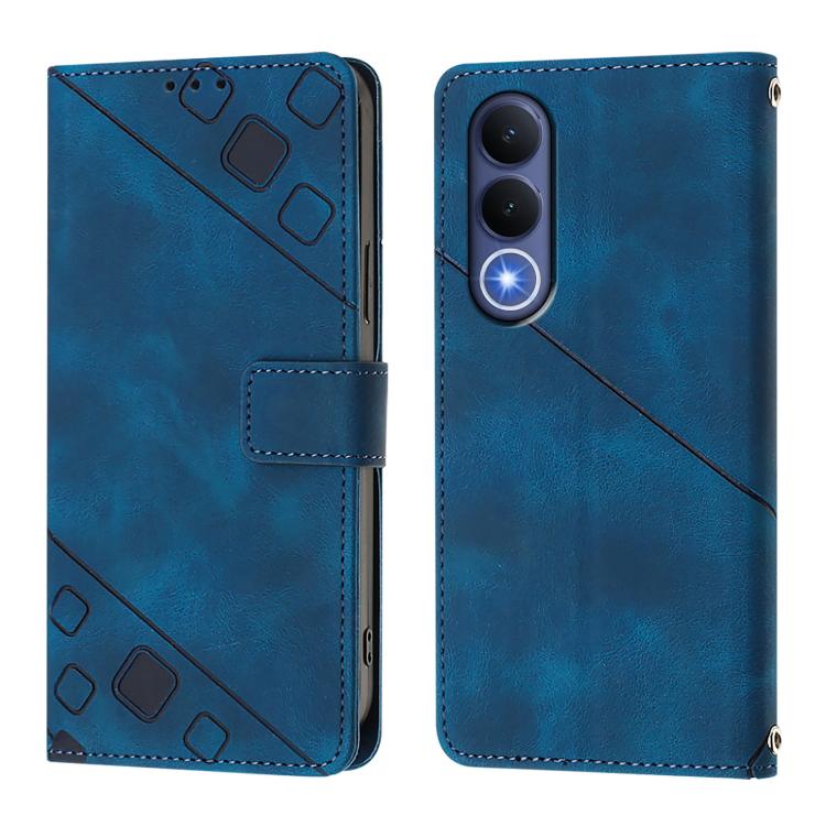 For vivo V70 FE 5G Skin Feel Embossed Leather Phone Case