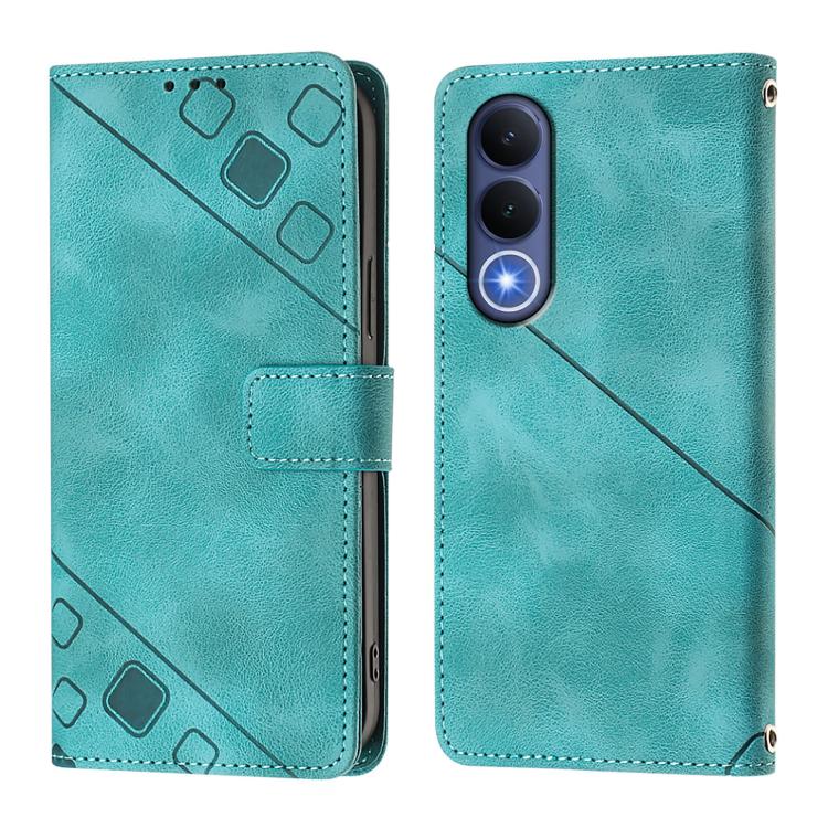 For vivo V70 FE 5G Skin Feel Embossed Leather Phone Case