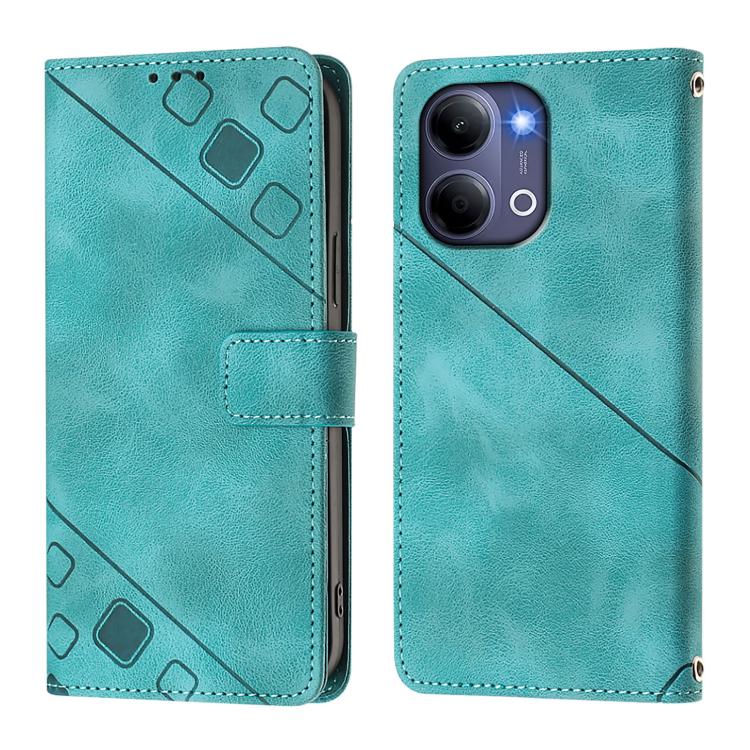 For vivo Y21 5G 2026 Global / Y05 4G Skin Feel Embossed Leather Phone Case