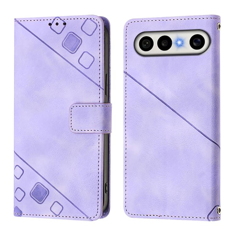 For vivo X300 FE 5G Russia / 5G Zeiss Skin Feel Embossed Leather Phone Case