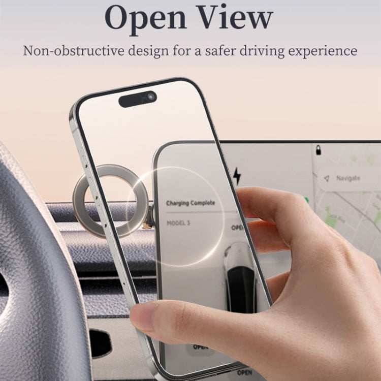 ROCK Q08 Car Magnetic Foldable Phone Holder - Black