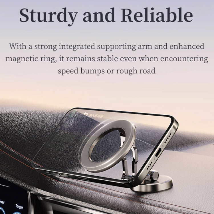 ROCK Q08 Car Magnetic Foldable Phone Holder - Black