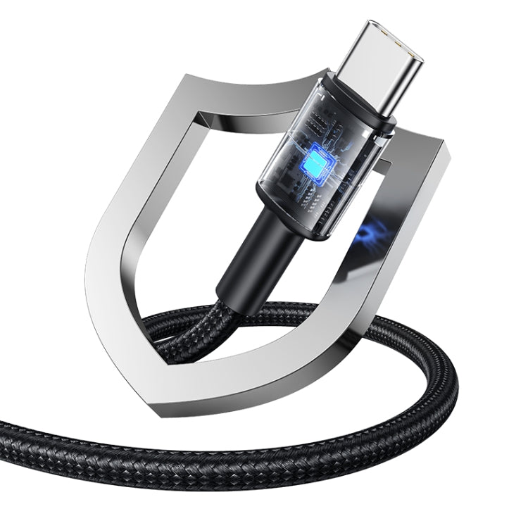 USAMS SJ727 240W USB-C / Type-C to USB-C / Type-C Aluminum Alloy Data Cable, Length: 1.2m - Tarnish