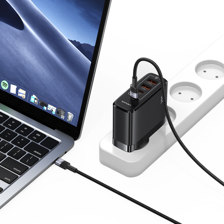 USAMS SJ727 240W USB-C / Type-C to USB-C / Type-C Aluminum Alloy Data Cable, Length: 1.2m - Tarnish