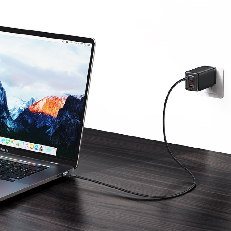 USAMS SJ727 240W USB-C / Type-C to USB-C / Type-C Aluminum Alloy Data Cable, Length: 1.2m - Tarnish