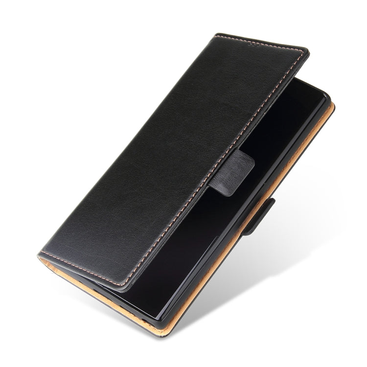 For Samsung Galaxy Note20 Fierre Shann PU Genuine Leather Texture Horizontal Flip Leather Case with Holder & Card Slots & Wallet