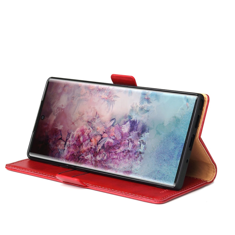 For Samsung Galaxy Note20 Fierre Shann PU Genuine Leather Texture Horizontal Flip Leather Case with Holder & Card Slots & Wallet