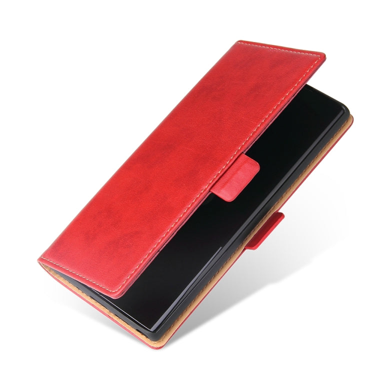 For Samsung Galaxy Note20 Fierre Shann PU Genuine Leather Texture Horizontal Flip Leather Case with Holder & Card Slots & Wallet