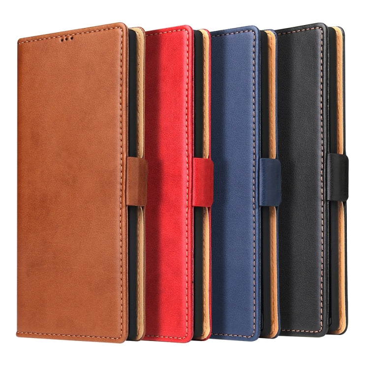 For Samsung Galaxy Note20 Fierre Shann PU Genuine Leather Texture Horizontal Flip Leather Case with Holder & Card Slots & Wallet
