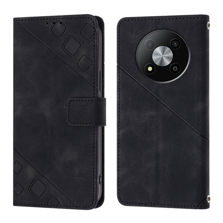 For ZTE Blade A73 5G Skin Feel Embossed Leather Phone Case