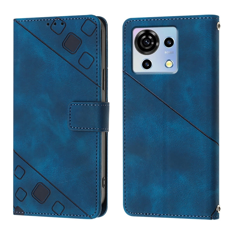 For ZTE Blade V50 Vita Skin Feel Embossed Leather Phone Case