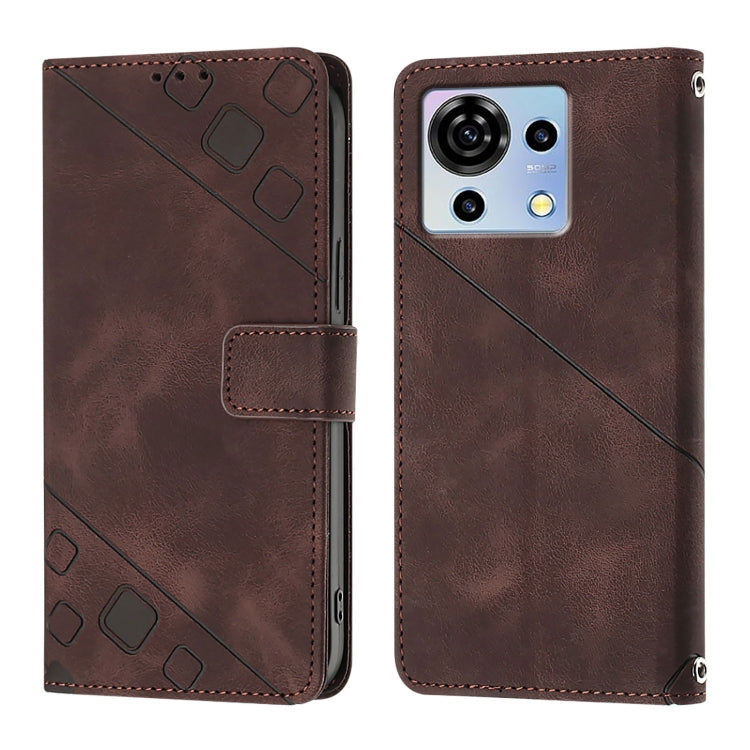 For ZTE Blade V50 Vita Skin Feel Embossed Leather Phone Case