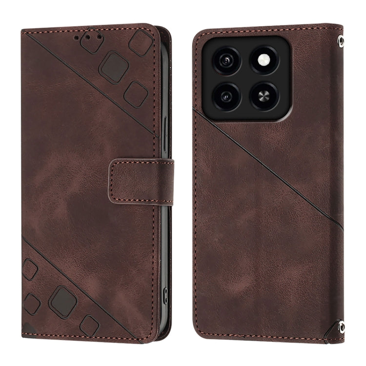 For ZTE Blade A35 / A55 Skin Feel Embossed Leather Phone Case