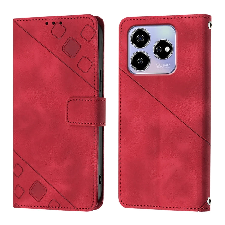 For ZTE Blade V60 / Axon 60 4G Skin Feel Embossed Leather Phone Case