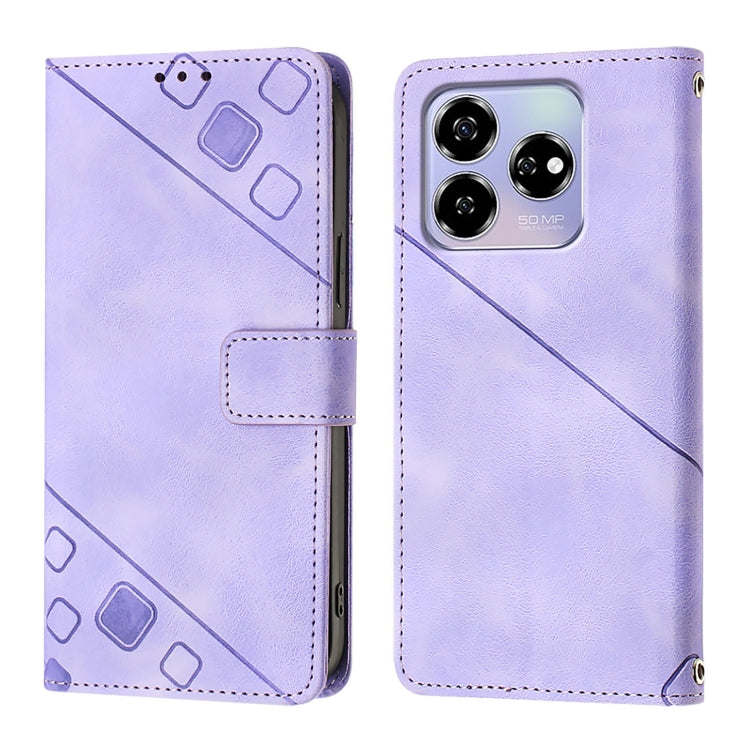 For ZTE Blade V60 / Axon 60 4G Skin Feel Embossed Leather Phone Case
