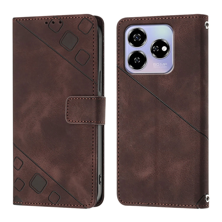 For ZTE Blade V60 / Axon 60 4G Skin Feel Embossed Leather Phone Case