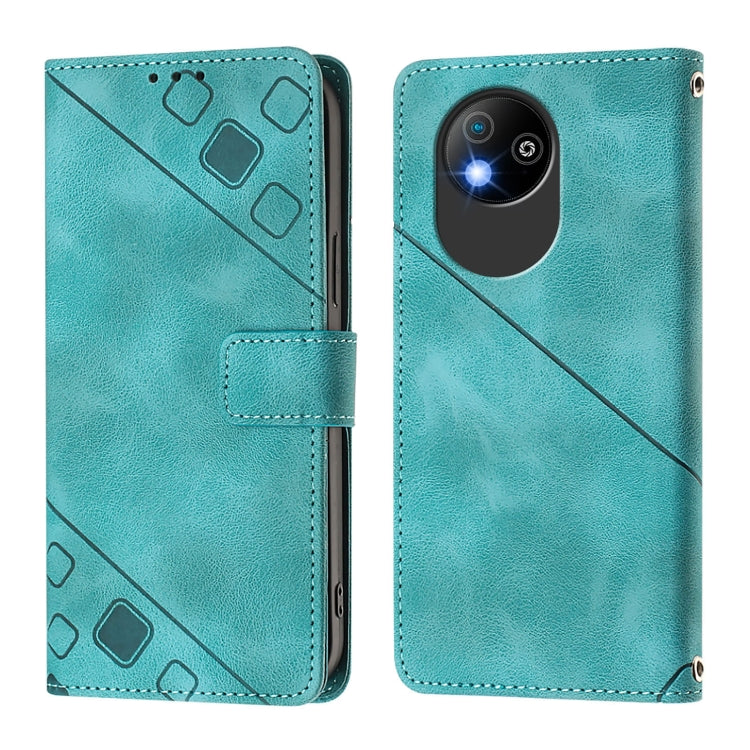 For ZTE Blade A35 Lite / A35 Core Skin Feel Embossed Leather Phone Case