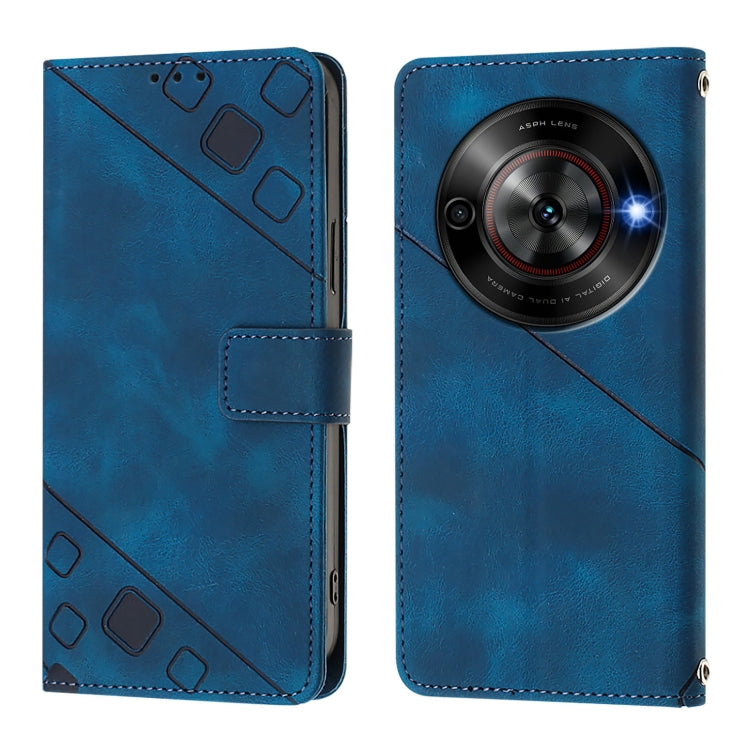 For ZTE Blade A75 5G / nubia Focus 5G Skin Feel Embossed Leather Phone Case