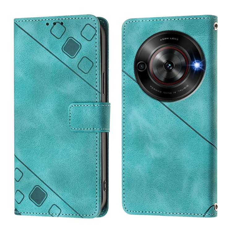 For ZTE Blade A75 5G / nubia Focus 5G Skin Feel Embossed Leather Phone Case