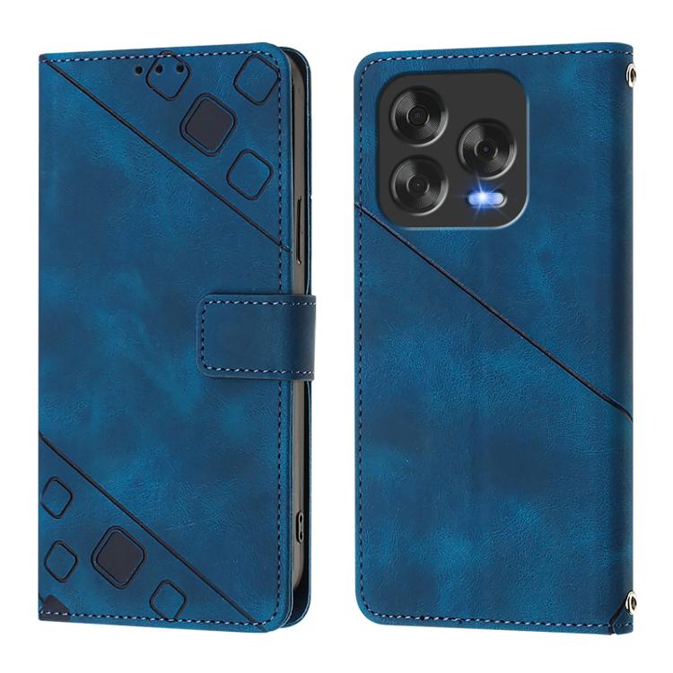 For ZTE Blade V70 Design Skin Feel Embossed Leather Phone Case