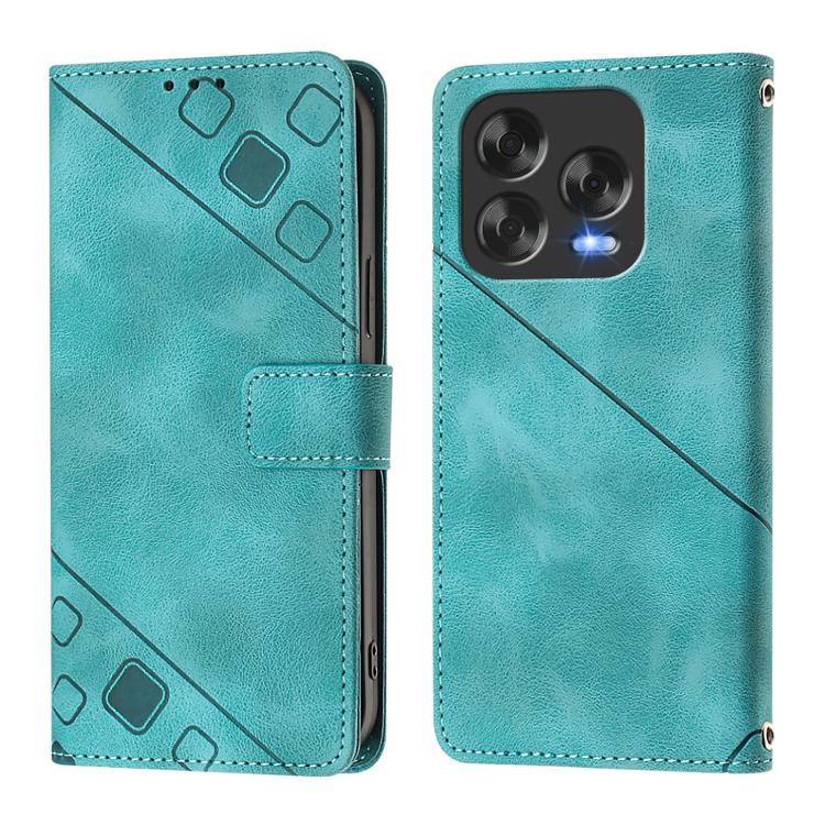 For ZTE Blade V70 Design Skin Feel Embossed Leather Phone Case