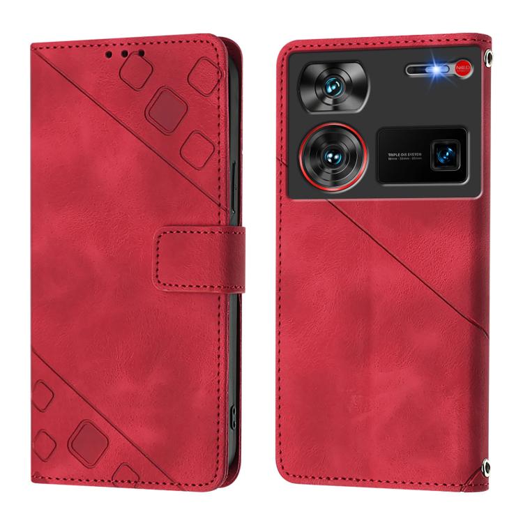 For ZTE nubia Z60 Ultra Skin Feel Embossed Leather Phone Case