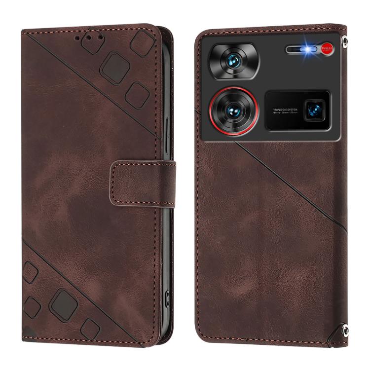 For ZTE nubia Z60 Ultra Skin Feel Embossed Leather Phone Case