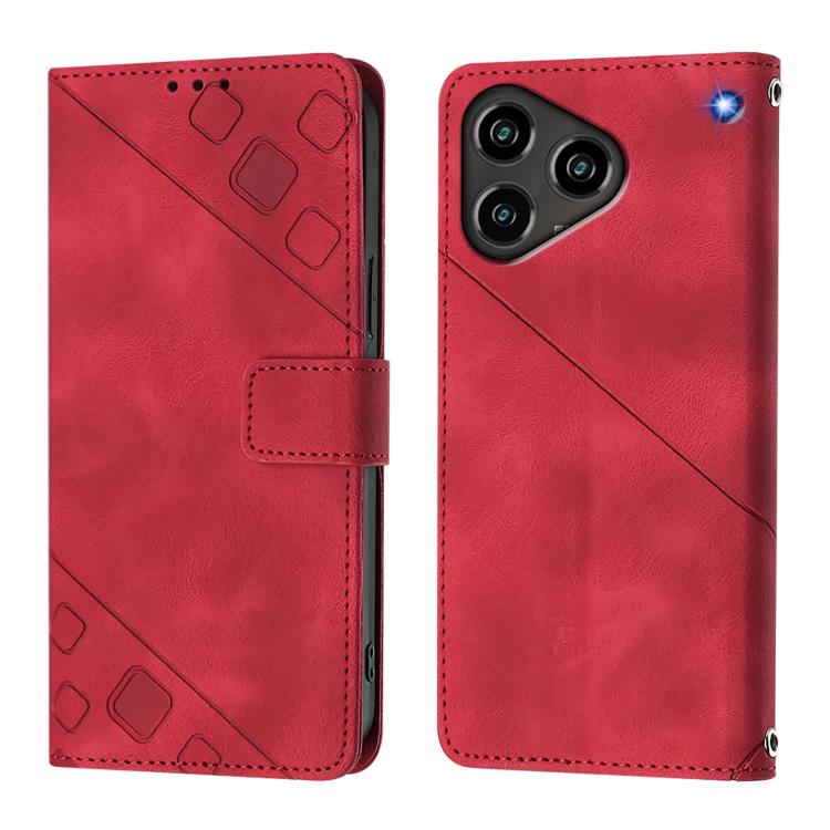 For ZTE Blade A76 4G Skin Feel Embossed Leather Phone Case