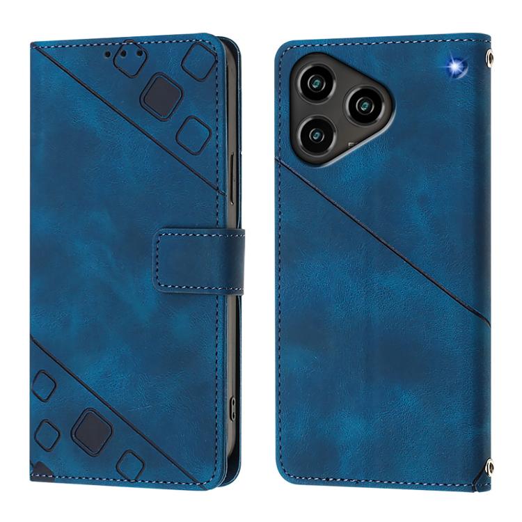For ZTE Blade A76 4G Skin Feel Embossed Leather Phone Case