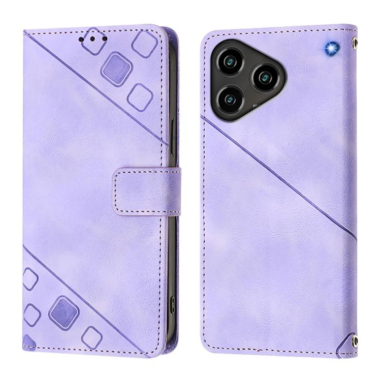 For ZTE Blade A76 4G Skin Feel Embossed Leather Phone Case