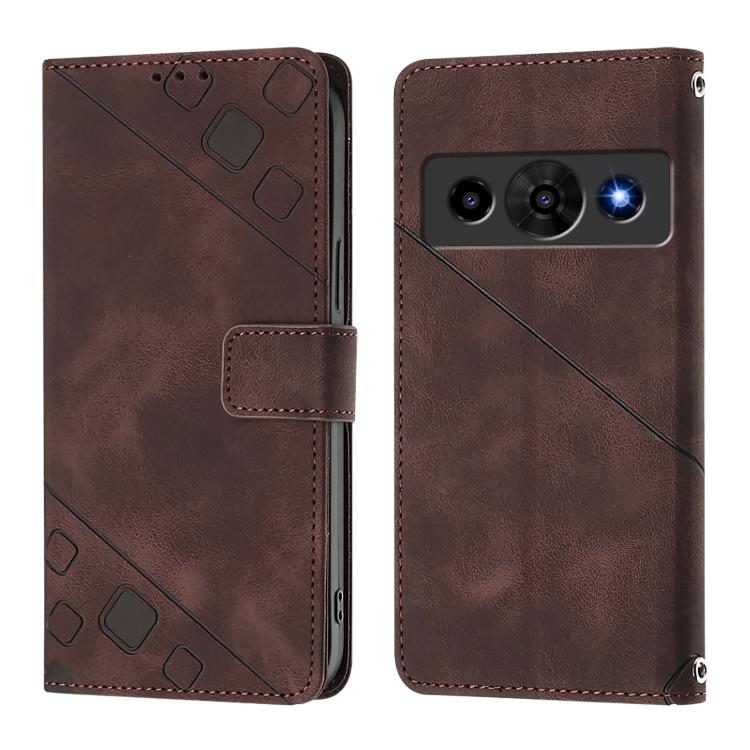 For ZTE Nubia P7 Pro 5G / Optus X Value 5G Skin Feel Embossed Leather Phone Case
