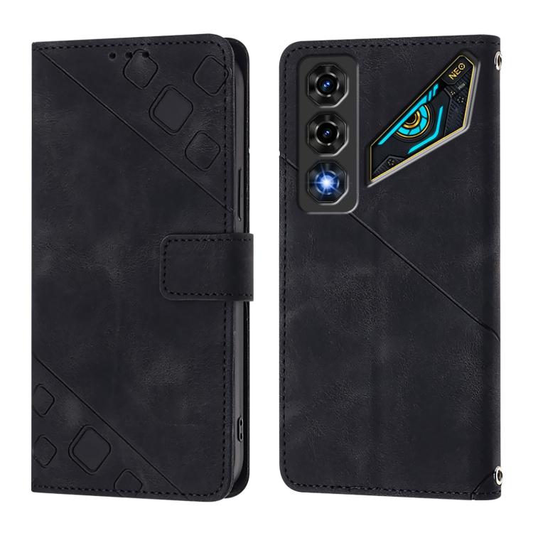 For ZTE nubia Neo 5 5G Skin Feel Embossed Leather Phone Case