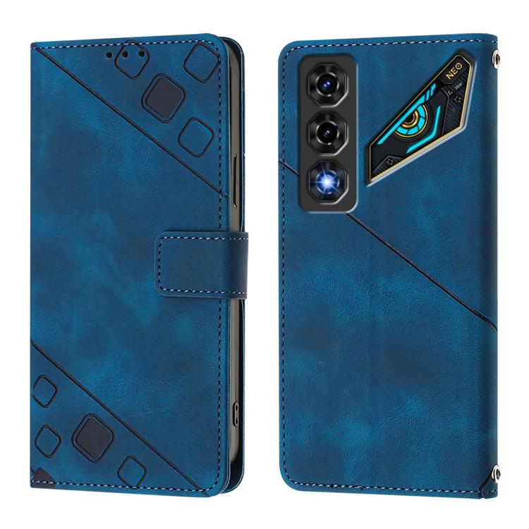 For ZTE nubia Neo 5 5G Skin Feel Embossed Leather Phone Case