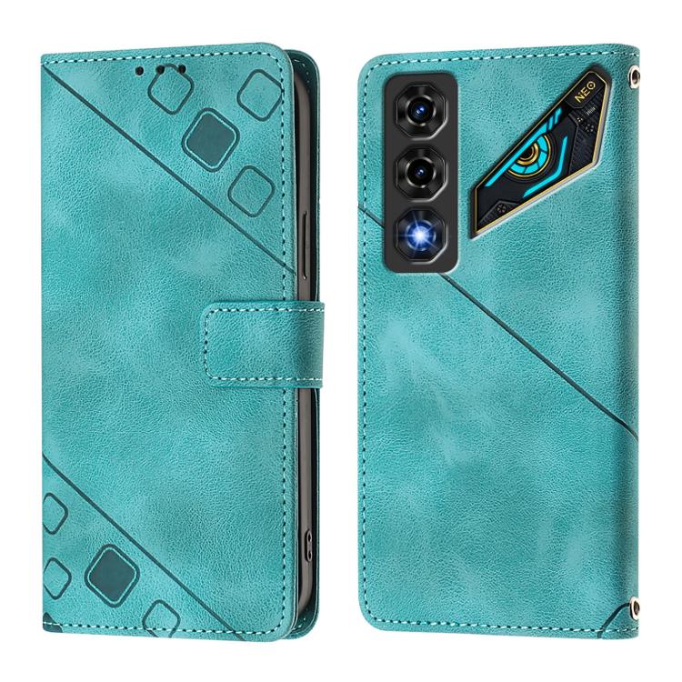 For ZTE nubia Neo 5 5G Skin Feel Embossed Leather Phone Case