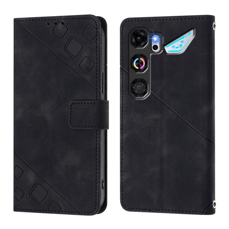For ZTE nubia Neo 5 GT 5G Skin Feel Embossed Leather Phone Case