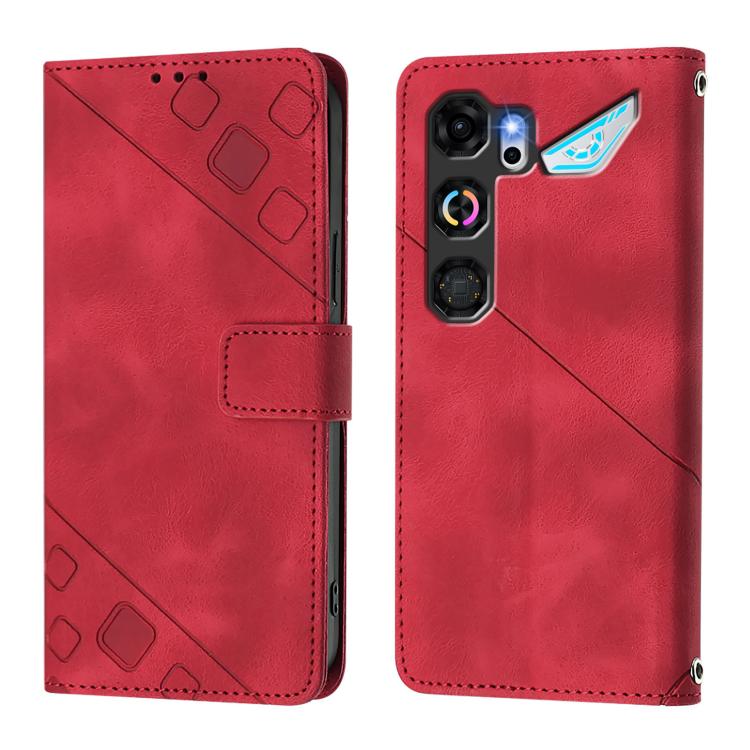 For ZTE nubia Neo 5 GT 5G Skin Feel Embossed Leather Phone Case