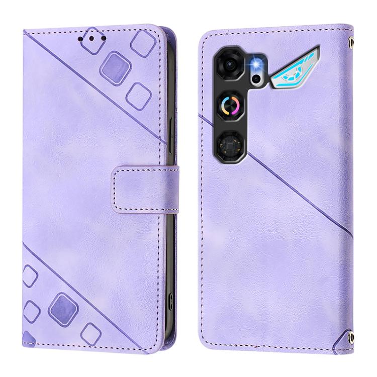 For ZTE nubia Neo 5 GT 5G Skin Feel Embossed Leather Phone Case