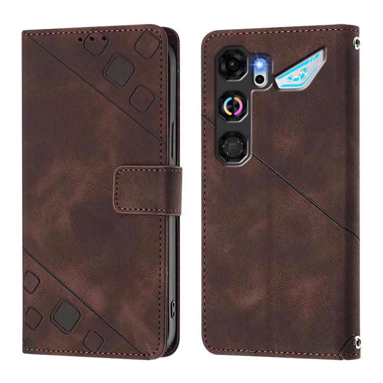 For ZTE nubia Neo 5 GT 5G Skin Feel Embossed Leather Phone Case