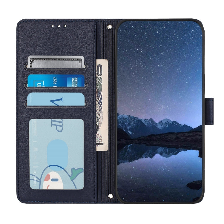 For Xiaomi Redmi Note 13 5G Global Cat Rat Embossed Pattern RFID PU Phone Case with Wrist Strap