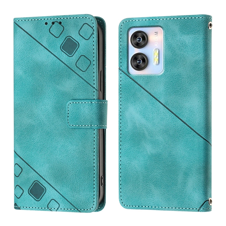 For Oukitel C36 / C35 Skin Feel Embossed Leather Phone Case