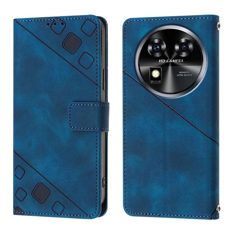 For Oukitel C37 Skin Feel Embossed Leather Phone Case