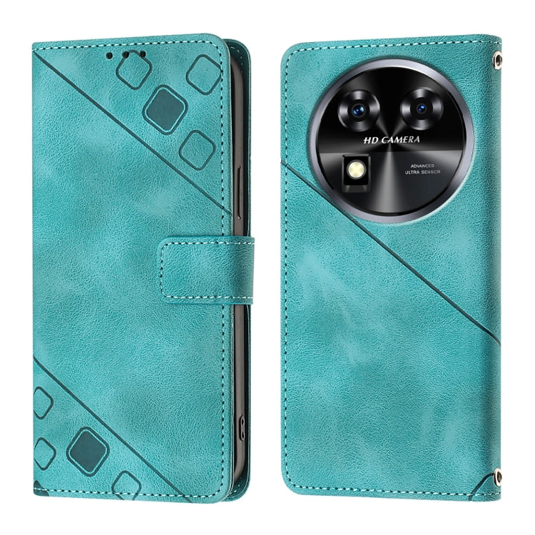 For Oukitel C37 Skin Feel Embossed Leather Phone Case