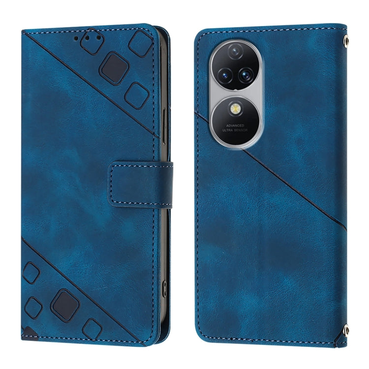 For Oukitel C38 Skin Feel Embossed Leather Phone Case