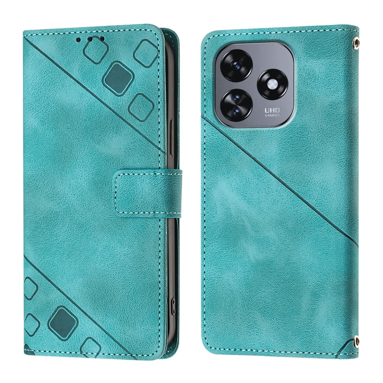 For Oukitel C51 Skin Feel Embossed Leather Phone Case