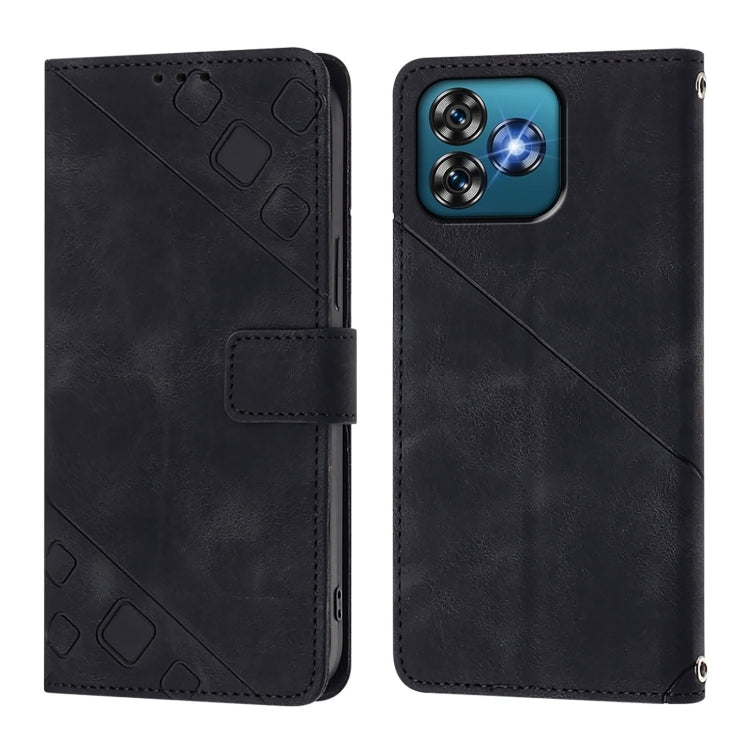 For Oukitel C53 Skin Feel Embossed Leather Phone Case
