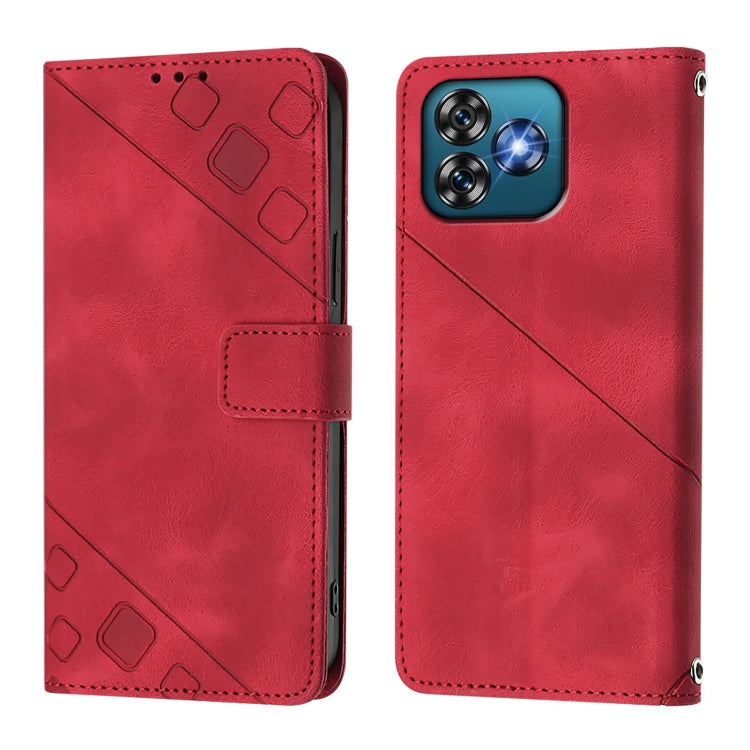 For Oukitel C53 Skin Feel Embossed Leather Phone Case