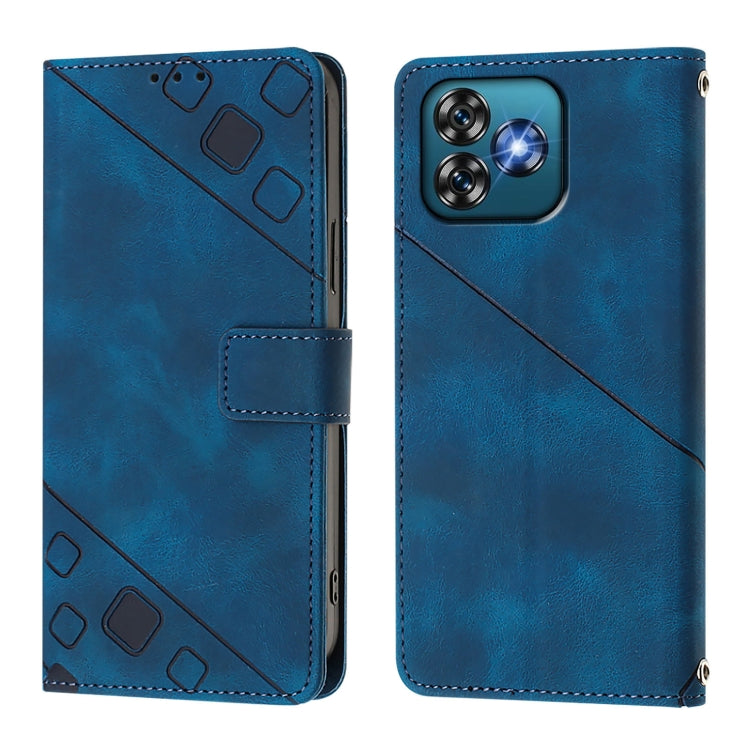 For Oukitel C53 Skin Feel Embossed Leather Phone Case