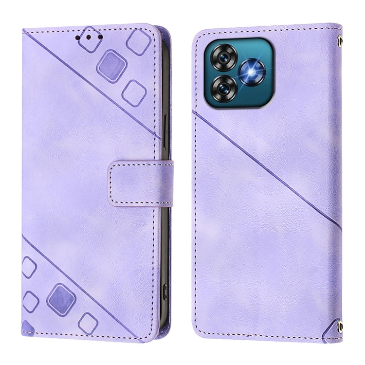 For Oukitel C53 Skin Feel Embossed Leather Phone Case