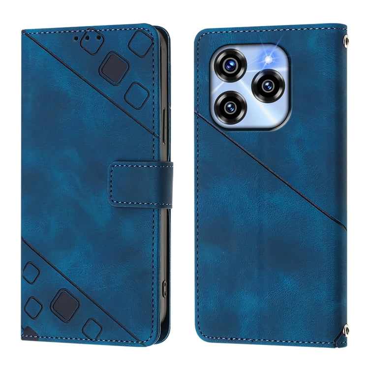 For Oukitel C50 Skin Feel Embossed Leather Phone Case
