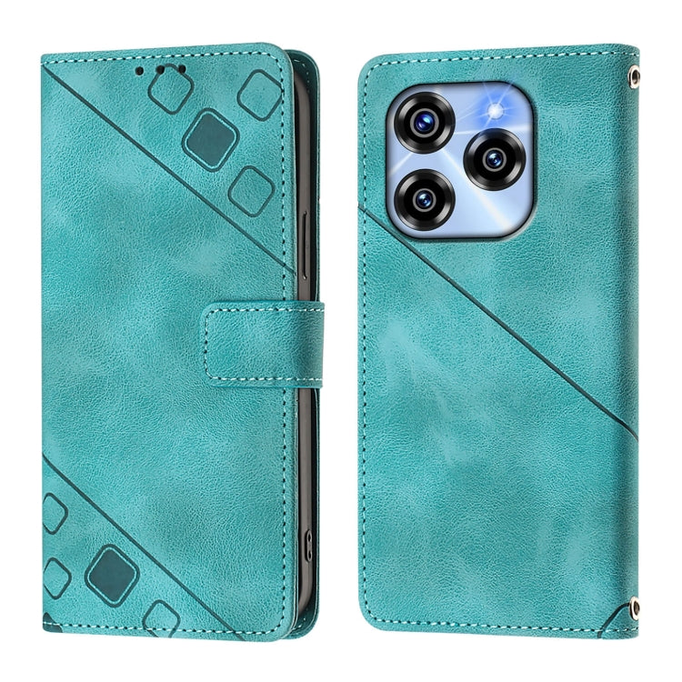 For Oukitel C50 Skin Feel Embossed Leather Phone Case